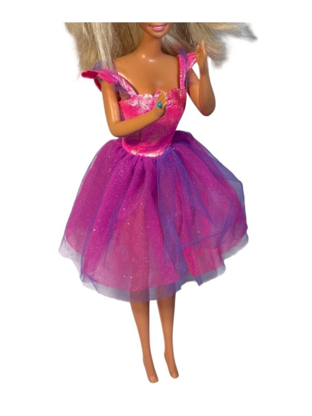 2000 Barbie Flying Butterfly Doll Dress Pink Purple Dress Only